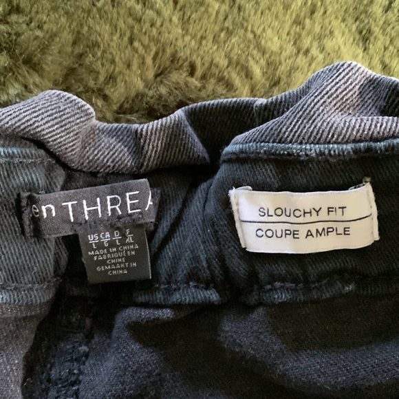 NWOT slouchy fit black jeans - Picture 2 of 10